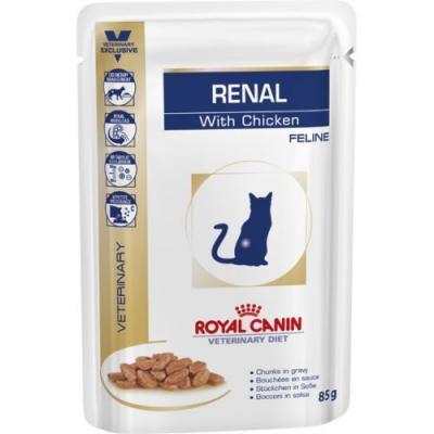 ���� ��� ����� Royal Canin RENAL FELINE WITH CHICKEN 85 �.