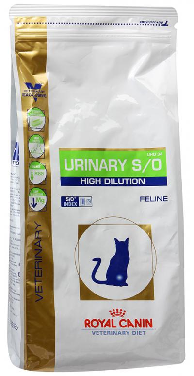 ���� ��� ����� Royal Canin URINARY S/O HIGH DILUTION UHD 34 FELINE 7000 �.