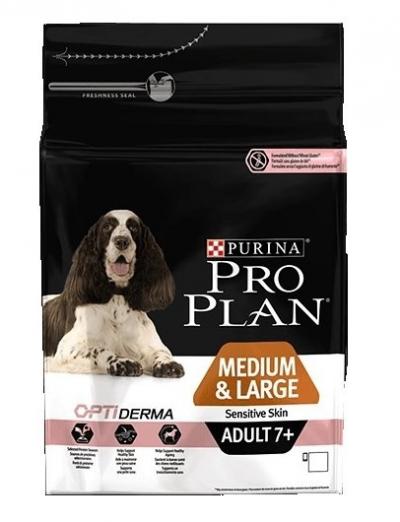 ���� ��� ����� Purina Pro Plan Medium & Large Adult 7+ Sensitive ������ � ����� 14 ��