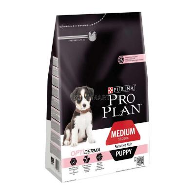 ���� ��� ����� Purina Pro Plan OPTI Derma Sensitive Skin Medium Puppy ������ � ����� 3 ��