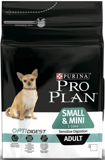���� ��� ����� Purina Pro Plan Small & Mini Adult Sensitive Digestion ������� � ����� 3 ��