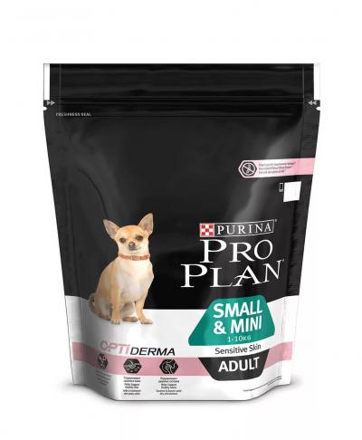 ���� ��� ����� Purina Pro Plan Small & Mini Adult Sensitive Skin ������ � ����� 700 ��
