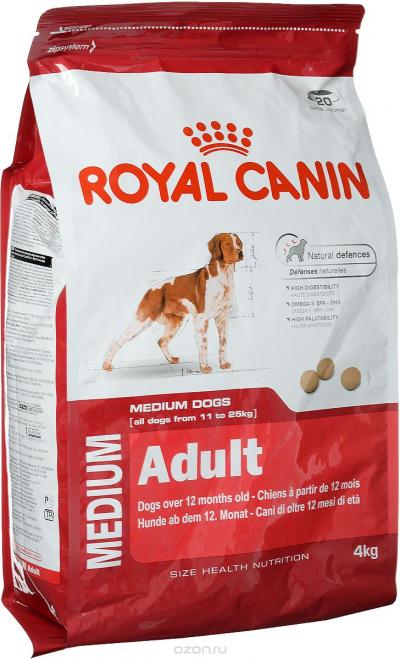 ���� ��� ����� Royal Canin MEDIUM ADULT 4000 �.