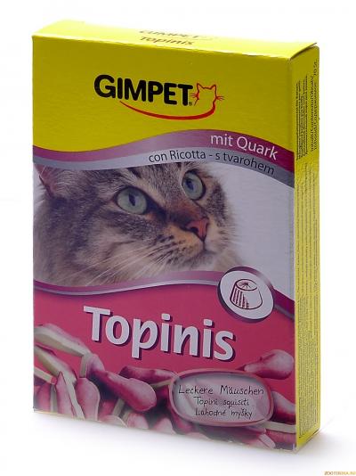 Витамины Gimpet таблетки для кошек с творогом и таурином 70 шт