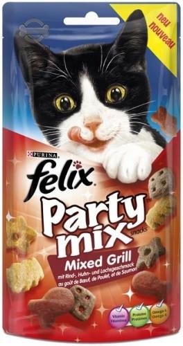 Вкусняшки для кошек Purina Felix Party Mix Гриль микс 60 гр