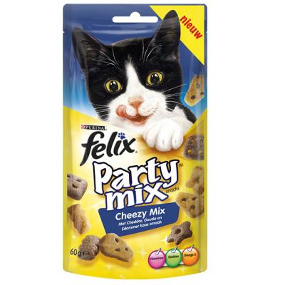 Вкусняшки для кошек Purina Felix Party Mix Сырный микс 60 гр